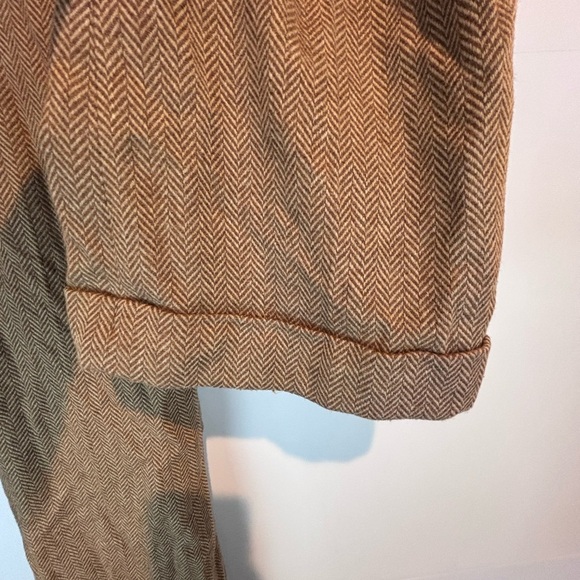 Banana Republic The Martin Fit Brown Herringbone Wool Blend Dress Pants Size 6 - Picture 4 of 12